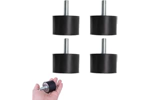 CERIOLL Gummipuffer M8,4 Stücke Stoßdämpfer Anti Vibration,Gummi Isolator Halterungen,Gummi Anti Vibration Silentblock, VD Stoßdämpfer,Für Wärmepumpe Luftkompressoren Dieselmotoren Benzinmotoren Wasserpumpen