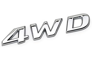 DSYCAR 3D Métal 4WD Autocollant De Voiture Logo Emblème Badge Autocollant Stickers Car Styling Bricolage Décoration Accessoires pour Universel Voitures Moto Vélo Car Styling Accessoire Décoratif (#2)