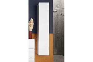 Stilprojectstore Colonna Bagno Sospesa 1 anta Bianco lucido L. 26x138x26 cm - Start