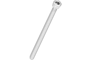 Kozelo 10pcs Tornillos de Cabeza Hexagonal - [M5-0.8 x 90mm] Acero Inoxidable 304 Totalmente Roscado Allen Tornillo para Motor Eléctrico Ventilador Impresión 3D Reparación, Plateado