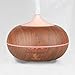 HisMane 300ml Essential Oil Diffuser, Dark Wood Finish Ultrasonic Cool Mist Humidifier for Office Home Bedroom Living Room Study Yoga Spa RS.2990.00