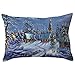 Produktbild Home Dekoration Loveso Weihnachten Zierkissen Startseite Sofa Deko Kissenbezug Schneemann Märchen Winter Christmas Pillowcase (35cm x 50cm) (30 x 70 cm, J)
