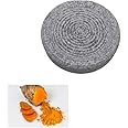 RARE OCEANS Round Shape Turmeric, Haldi, Sandalwood, Manjal Ora kallu Rubbing Grinding Mortar Stone Small Size Grey (10 X 10 X 2 cm) Code_003