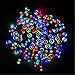 Produktbild Solar-Lichterkette – bunt - wasserdicht, 17 Meter, 100 LED, für Weihnachtsdeko, Hochzeiten, gesellige Abende im Garten, Rasendeko, Terrassendeko