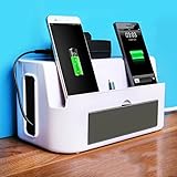 box für handy kabel Verwalten Sie, um alle elektronischen Erweiterungsblöcke, Überspannungsschutz von Kindern und Haustieren zu halten.