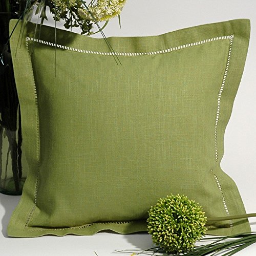 SALE – Stilvoller Kissenbezuzg “ MIRACLE “ in BRAUN mit wundervollem Hohlsaum – Größe 40×40 – Kissenhülle – stillvoll und elegant – aus 55% Leinen und 45% Baumwolle – hierzu sind passende Mitteldecken und Tischläufer erhältlich – aus dem KAMACA-SHOP - 6