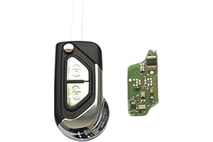 PRO-PLIP ProPlip Clé complète électronique 2 Boutons Compatible avec C3 DS3 433MHz ce0536 Télécommande