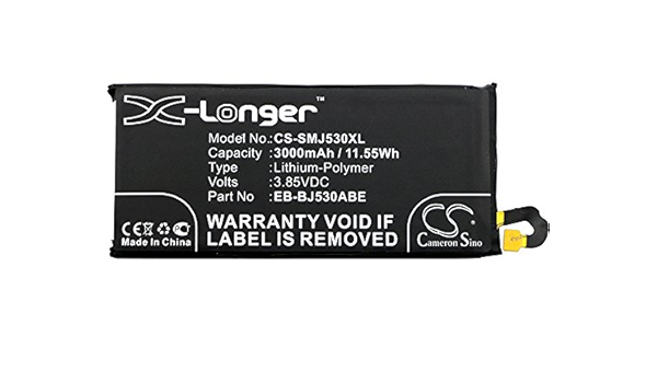 3000mah Replacement Battery For Samsung Galaxy J5 17 Galaxy J5 17 Duos Td Lte Galaxy J5 17 Td Lte Galaxy J5 Pro Galaxy J5 Pro 17 Duos Td Lte Sm J530f Ds Sm J530fm Ds Sm J530k Sm J530l Amazon Co Uk