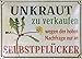 Produktbild Unkraut zu verschenken Blechkarte Flach Neu 10x15cm P758