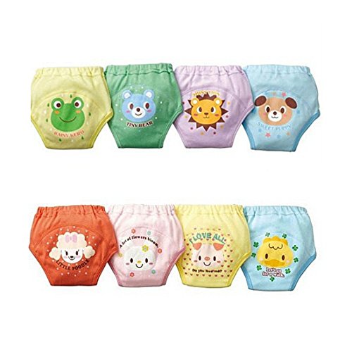 Potty Training Pants - SODIAL(R)4 X Baby Toddler Girls Boys Cute 4 Layers Waterproof Potty Training Pants reusable 2-3 Years
