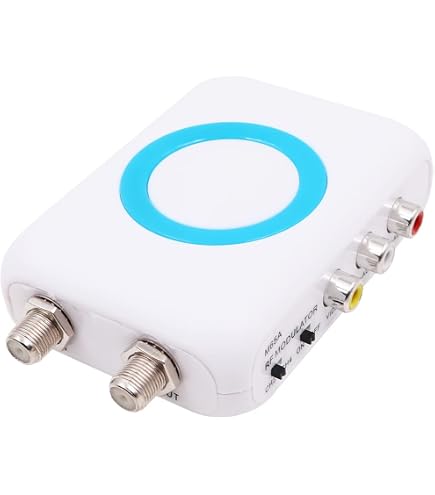 Modulatore UHF Archuu TM70 – Convertitore AV A RF, Uscita Regolabile, PAL/NTSC, Con IR E Display Canale