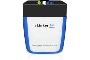vLinker BM OBD2 Bluetooth czytnik kodów, OBDII Skaner diagnostyczny dla Android & Windows - Wykonane dla BimmerCode (nie iOS)
