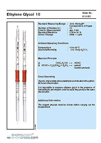 Preisvergleich Produktbild Dräger-Röhrchen® Ethylenglykol 10 für kalibrierte Kurzzeitmessungen (5 Stck.)