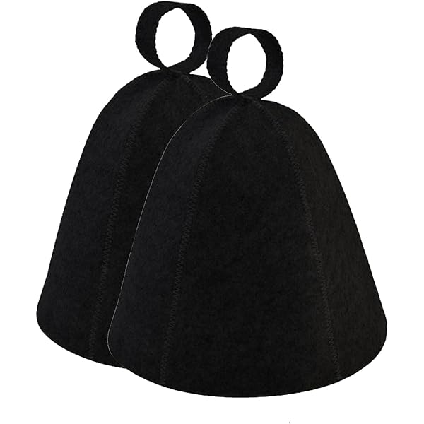 2pcs Sauna Hat - Felt Cap For Banya Bath House Steam Room - View #9