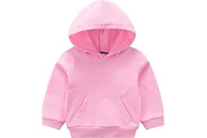 Taigood Sudadera con Capucha para Niños Otoño Sólido Bolsillo Pullover Trajes de Sudadera Tops Ropa