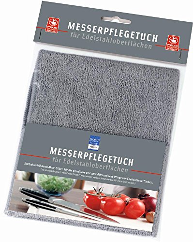 Felix Solingen Messerpflegetuch für Edelstahloberflächen, 30 x 30 cm