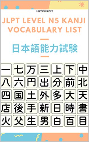 Jlpt Level N5 Kanji Vocabulary List Learning Japanese Kanji - 