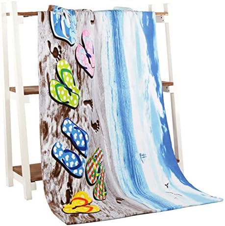 Women's Girls Bath Towel Wrap - Microfiber Outdoor Beach Towel - Luxury Hotel Shower Spa Bath Towels 55" x 27.5"(Slippers)