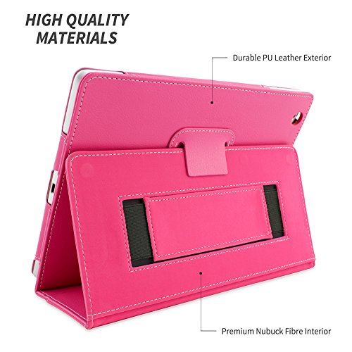 iPad 4 und 3 Hülle (Pink), Snugg – Smart Case mit lebenslanger Garantie + Sleep / Wake Funktion - 4