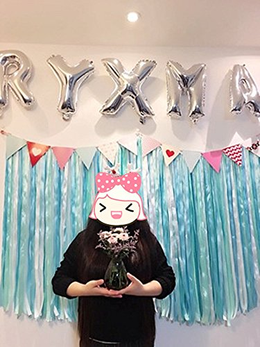 Glanzzeit 80cm Silber Luftballons Buchstaben A zu Z Zahlen 0 zu 9 Geburtstag Hochzeit Jubiläum Babyparty Deko Ballons - 7