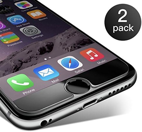 [2 Pack] iPhone 6 / 6S / 7 / 8 Screen Protector, bluelever® Premium Tempered Glass Screen Protector HD Film 9H Hardness and EASY BUBBLE FREE Installation (3D Touch Compatible)
