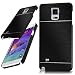 Produktbild Samsung Galaxy Note 4 Hülle Dünn Schwarz [OneFlow Aluminium Back-Cover] Schutz Handytasche Ultra-Slim Handy-Hülle für Samsung Galaxy Note 4 Case Metall Schutzhülle Alu Hard-Case