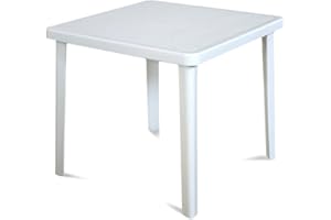 Areta ARE027 Tavolo Nettuno, Bianco, 80 x 80 x 72 cm
