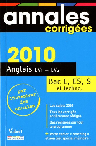 Download Anglais LV1 LV2 Bac séries L, ES, S et techno 2010 Download Anglais LV1 LV2 Bac séries L, ES, S et techno 2010