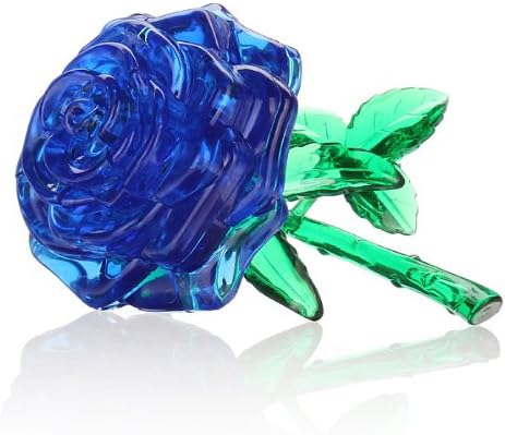 3D Crystal Puzzle Cube Block Jigsaw Model DIY Rose IQ Toy Furnish Gift Gadget