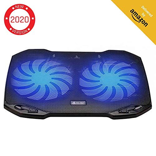 KLIMTM Pro - Refroidisseur pour Professionnels - Ventilateur Support PC Portable - Ventilo Transportable - 10 à 15,6 Pouces - Extra Port USB [ Nouvelle Version 2020 ]