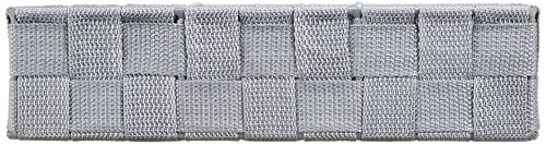 WENKO 21531100 Aufbewahrungskorb Adria Klein Grau – Badorganizer, Polypropylen, 26 x 6.5 x 17 cm, Grau - 2