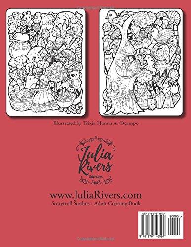 Book's Cover of Finding Wonderland - A Whimsical Coloring Book for Adults and Kids: Go on a Beautiful Journey Full of Magic and Wonders