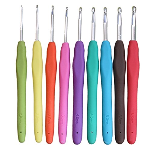 30-tlg. Set ergonomische Aluminium-Häkelnadeln & Accessoires von Curtzy- Nadelset im rosa Behälter – Ideal für Häkelarbeiten, Spitzen, Deckchen und Blumen-Projekte – für Anfänger und Profis - 2