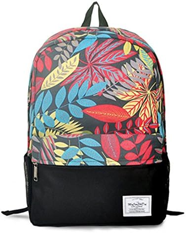 Fansela(TM) Casual Graffiti Canvas Travel Pack/Shoulder Daypack/School Backpack For Girls Feather