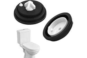 AONAYO Lot de 2 pièces de rechange Tece, valve de remplissage Tece, joints de chasse d'eau, pièces de rechange pour réservoir de chasse d'eau (noir)