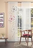 Home fashion 87323-756 Scherli - Panel japonés, fabricado en gasa de batista, 245 x 60 cm, color burdeos