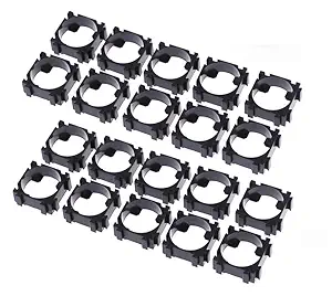 ERH India (20 Pcs) 18650 Battery Cell Holder Safety Spacer Radiating Shell Storage Bracket Fits for 18650 Battery 18650 Cell Holder