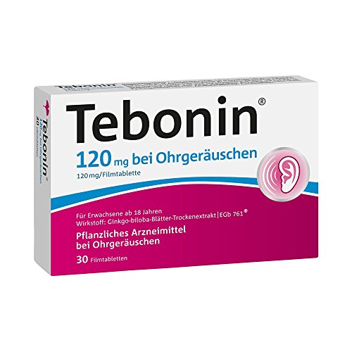 Tebonin 120 mg Film Coated Tablets for Ringing Ears 30 Tablets