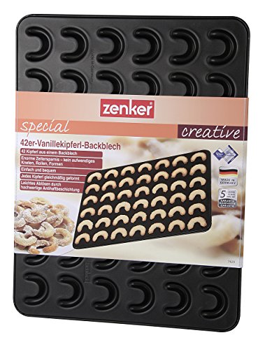 Zenker 7420 42er-Vanillekipferl-Backblech, special creative - 7