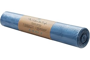 THE SUSTAINABLE PEOPLE Sacs poubelle TSP 60L - fabriqués à partir de matériaux 100 % recyclés (PE) - certifiés Ange Bleu - rouleau de 20 - épaisseur du film 25 µm - 680x730 mm, polyvalent à la maison et au travail