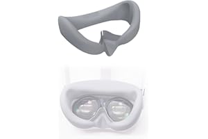 Rokeblau Interfaccia facciale in silicone per Pico 4 Ultra, accessori per cuffie VR R, rivestimento in silicone, morbido rivestimento viso per cuffie Pico 4 Ultra (grigio)