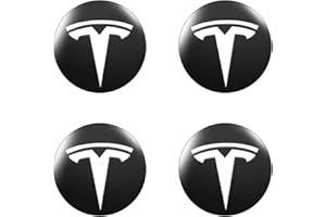 ‎SHOWEV ShowEv Tesla-Logos auf der Tesla Model Y 19"-Radkappen (schwarz weiß)