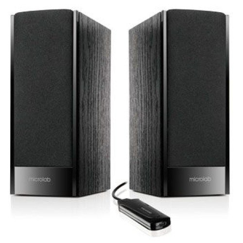 Microlab B56 2.0 Altavoz para PC Negro-Madero