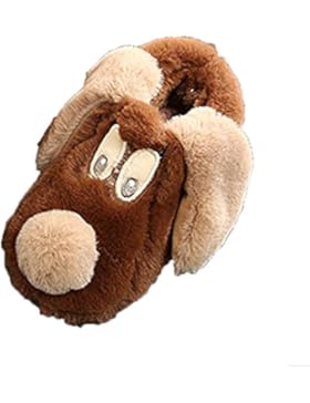 Huhu833 Winter Kinder Hausschuhe Jungen Mädchen Cartoon Tiere Baumwolle Schafe Kinder Indoor Warme Schuhe