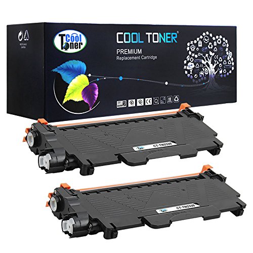 Cool Toner Compatible Toner for TN2320 TN 2320 TN-2320 Laser Cartridges for Brother HL-L2300D, HL-L2320D, HL-L2340DW, HL-L2360DN, HL-L2360DW, HL-L2365DW, HL-L2380DW, DCP-L2500D, DCP-L2520DW, DCP-L2540DN, DCP-L2560DW, MFC-L2700DW, MFC-L2720DW, MFC-L2740DW 2,600 Pages,2 Packs