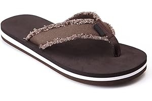 HYCLES Flip Flops Men Comfort Thong with Arch Support Shoes Summer Outdoor Sandals Beach Shoes