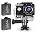 Produktbild Beatfoxx AC-6000WiFi 4k Full HD Action Kamera (Unterwassergehäuse, 170° Weitwinkel Objektiv, integrierte WiFi Schnittstelle, Fernbedienung, umfangreiches Halterungsset, inkl. 2 Akkus) Schwarz