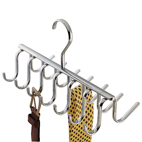 InterDesign 24270EU Axis Gürtel- / Krawattenhalter, chrom - 3