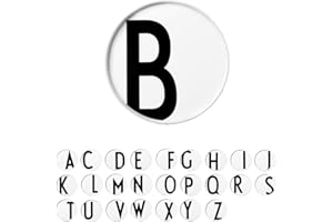 Design Letters Piatti Bianco (A-Z) | Piatti Moderni in Porcellana | Piatti Decorativi | Piatti Pizza | Idee Regalo Uomo & Regalo Donna | Piatto Perfetto per Decorazioni per La Casa