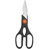 &Ccedil;ok Ama&ccedil;lı Mutfak Makası, Paslanmaz &Ccedil;elik Bı&ccedil;ak, Ergonomik Tasarım, Siyah